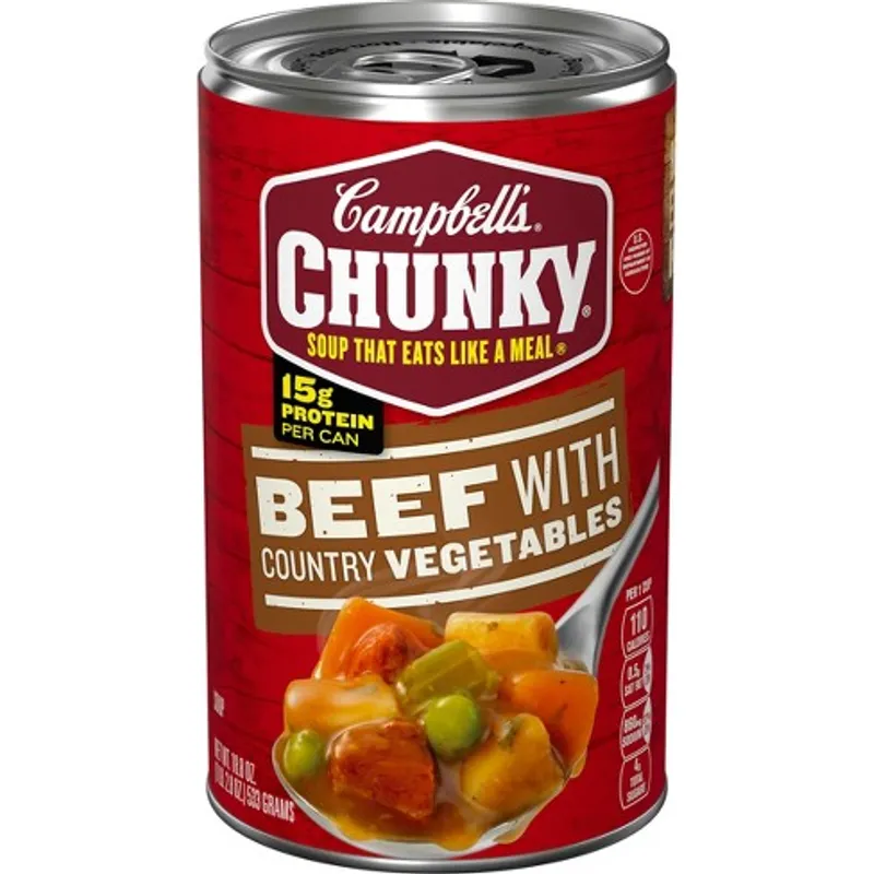 Campbells Chunky Beef With Country Vegetable Soup view 1