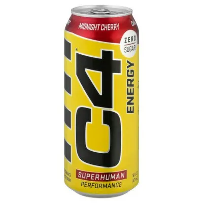 C4 Energy Midnight Cherry 16 oz can