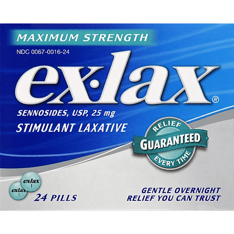 Ex-Lax Maximum Strength Laxative Tablets Box view 1
