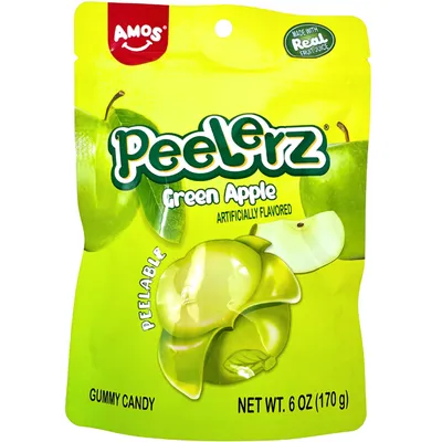 Amos Peelerz Green Apple 6 oz bag