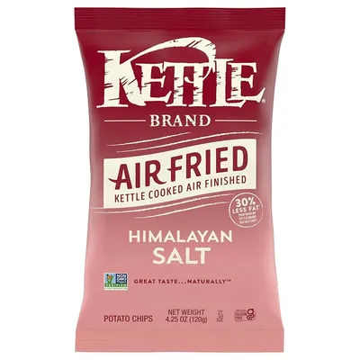 Kettle Brand Air Fried Himalayan Salt Potato Chips 4.25 oz Bag