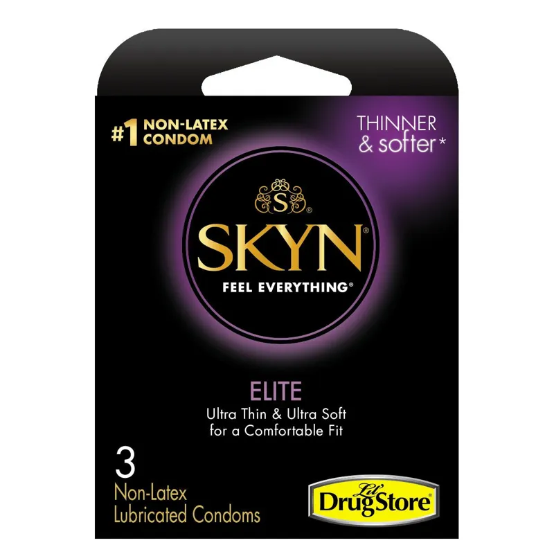 SKYN Elite Non-Latex Lubricated Condoms view 1