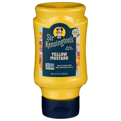 Sir Kensington's Yellow Mustard 9 oz Bottle