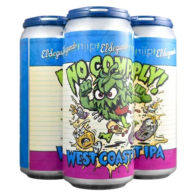El Segundo Brewing Co. No Comply West Coast IPA 4 Pack 64oz