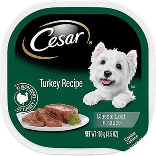Cesar Turkey Recipe Classic Loaf in Sauce Wet Dog Food