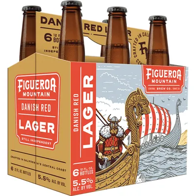 Figueroa Mountain Danish Red Lager 6 Pack 12oz Bottles
