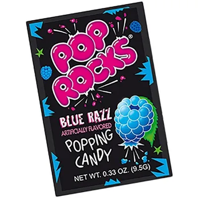 Pop Rocks Blue Razz Popping Candy 0.33 oz Bag
