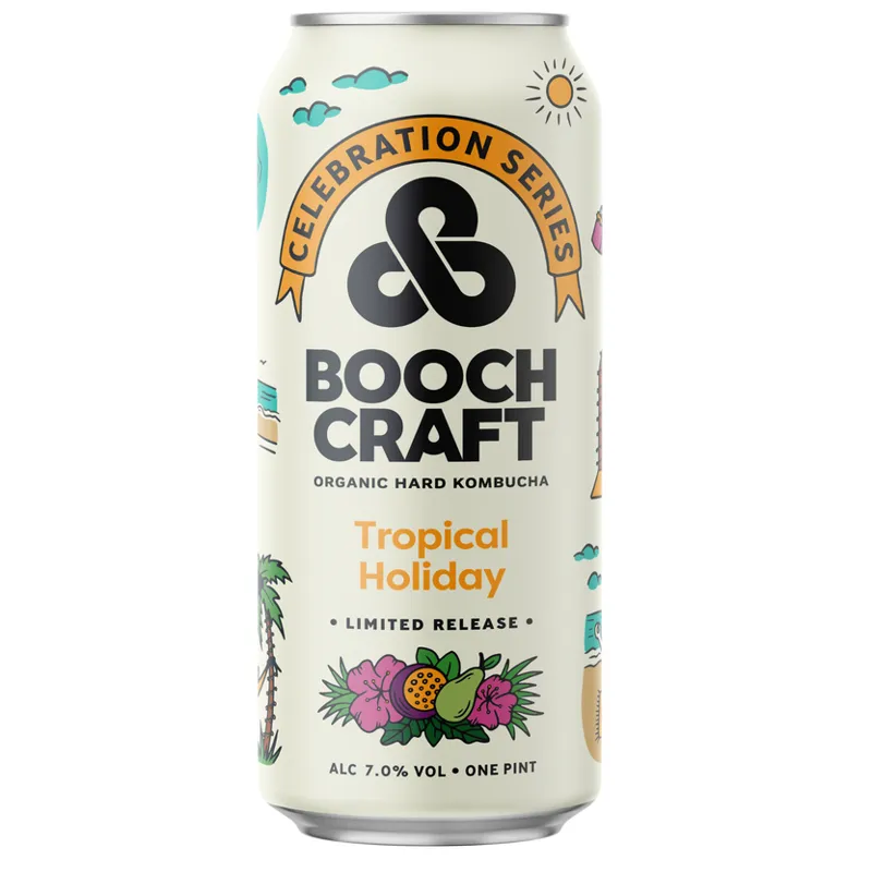 Boochcraft Tropical Holiday Hard Kombucha view 1