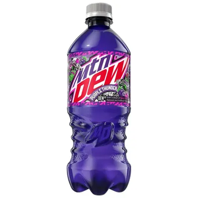 Mountain Dew Purple Thunder 20 oz Bottle