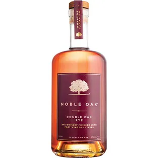 Noble Oak Double Oak Rye Whiskey Finished With Port Wine Oak Staves