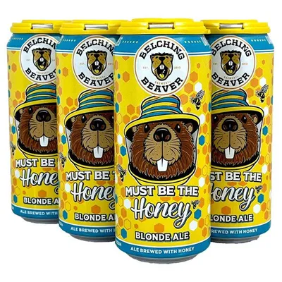 Belching Beaver Must Be The Honey Honey Blonde Ale 6 Pack 16 oz Cans