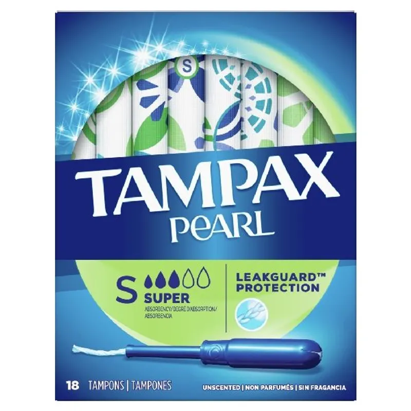 Tampax Pearl Super Unscented Tampons view 1