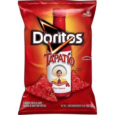 Doritos Tortilla Chips, Tapatio Salsa Picante Flavored 9.25oz Bag