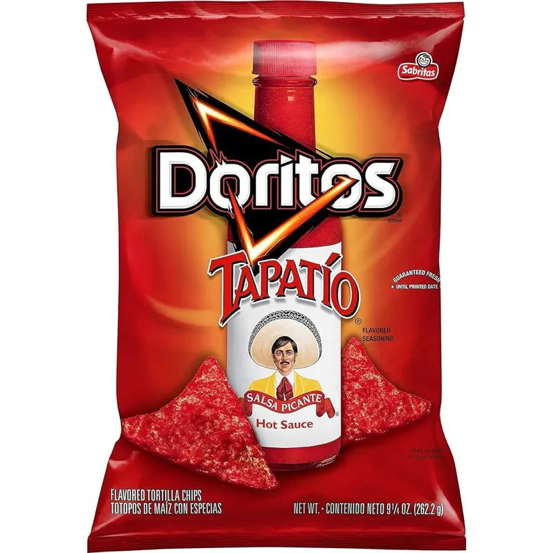 Doritos Tortilla Chips, Tapatio Salsa Picante Flavored view 1