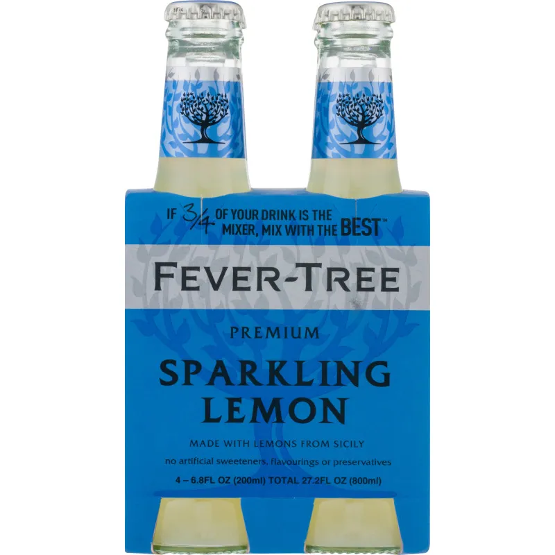 Fever Tree Sparkling Lemon view 1