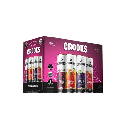 Crook & Marker Bubbles Variety Pack 8 Pack 12 oz Cans