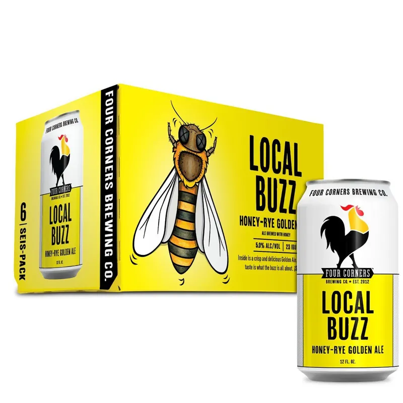 Four Corners Brewing Local Buzz Honey-Rye Golden Ale view 1