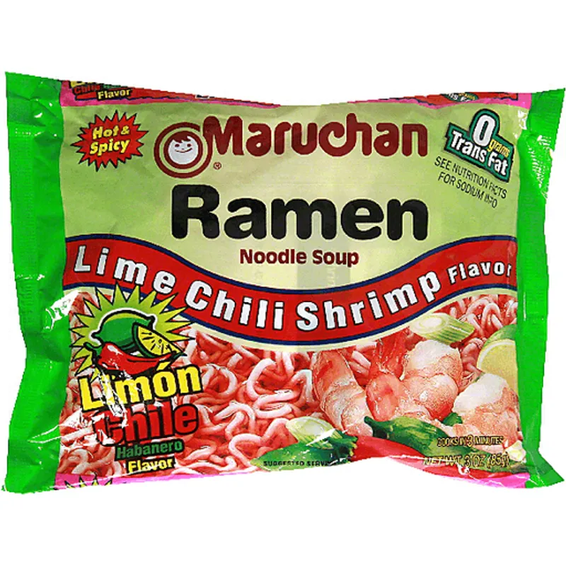 Maruchan Lime Chili Shrimp Ramen Noodle Soup view 1