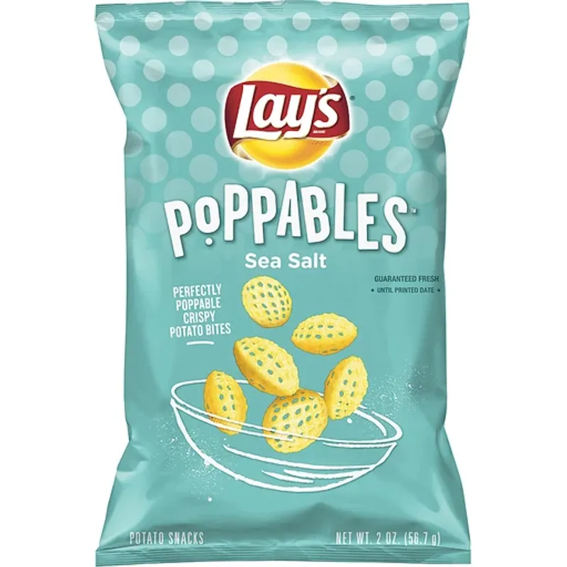 Lay's Poppables Potato Snacks Sea Salt view 1