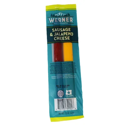 Werner Sausage Jalapeno Cheese 1.5 oz Bag