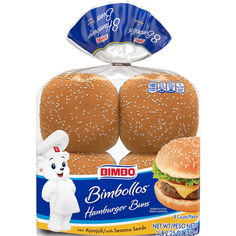 Bimbo Sesame Hamburger Buns view 1