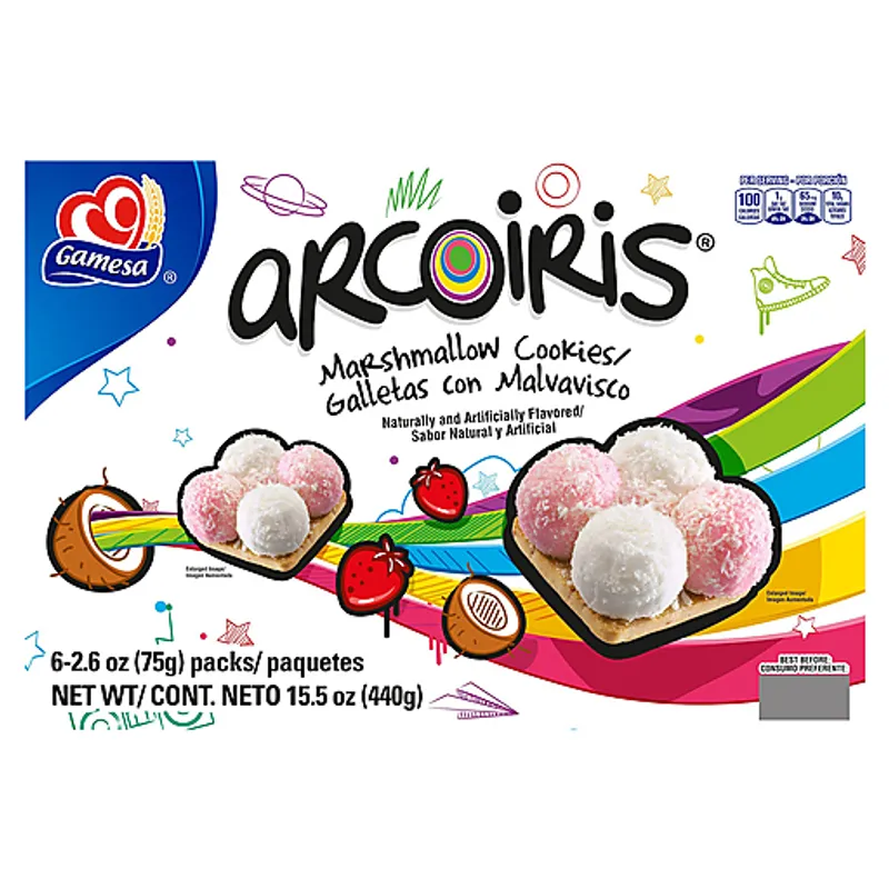 Gamesa Arcoiris Marshmallow Cookies view 1
