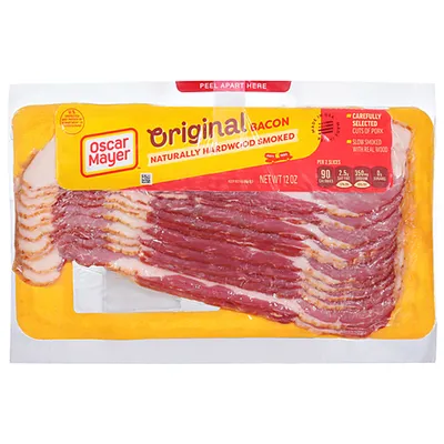 Oscar Mayer Original Naturally Hardwood Smoked Bacon 12 oz