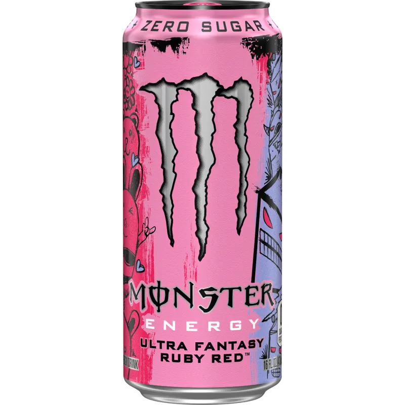 Monster Zero Sugar Ultra Fantasy Ruby Red Energy Drink view 1