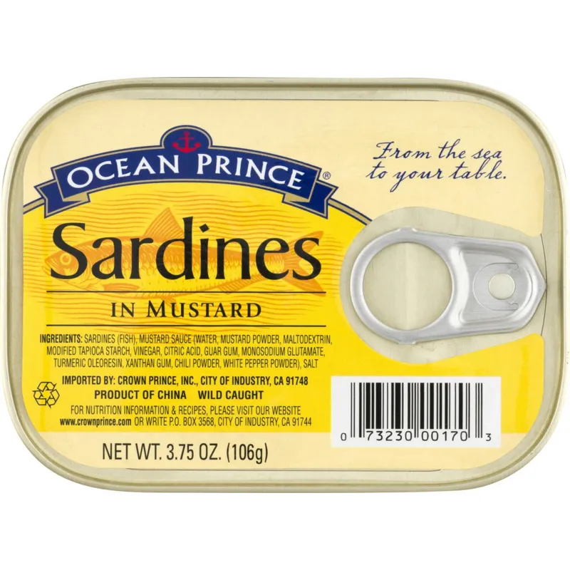 Ocean Prince Sardines in Mustard view 1