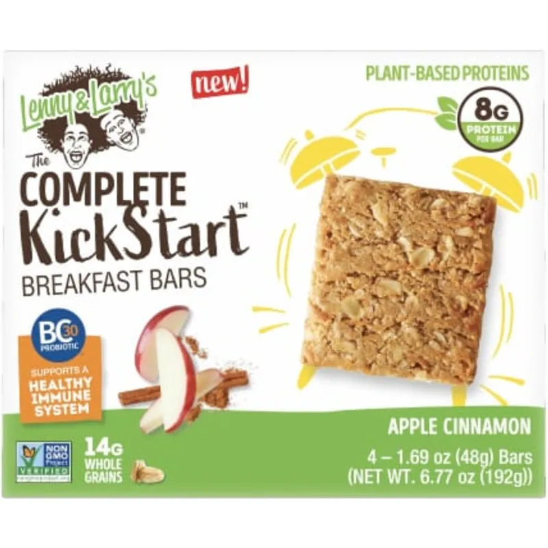 Lenny & Larry's Complete Kickstart Breakfast Bars Apple Cinnamon view 1