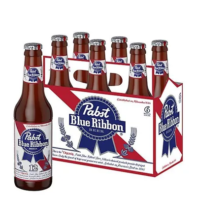 Pabst Blue Ribbon Beer 6 Pack 72oz