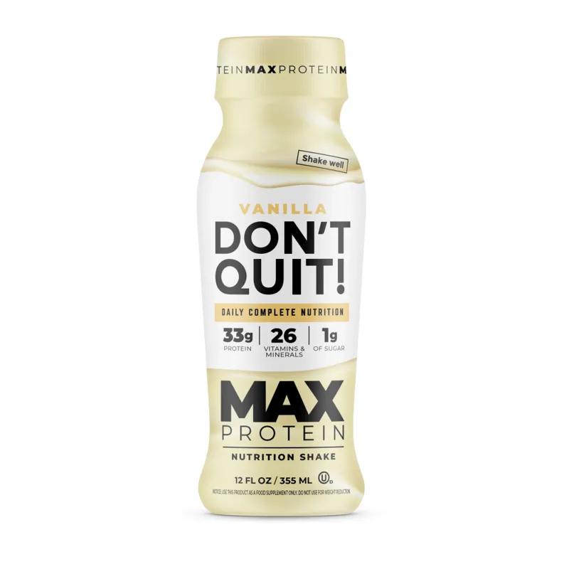 Don't Quit Protein Shake Smooth Vanilla view 1
