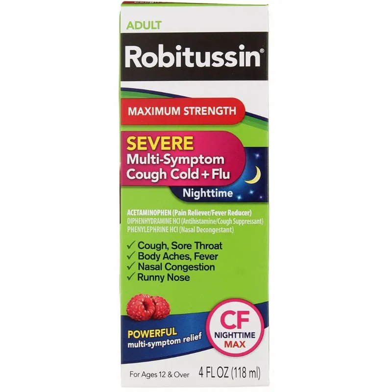 Robitussin Nighttime Cough & Cold Liquid view 1