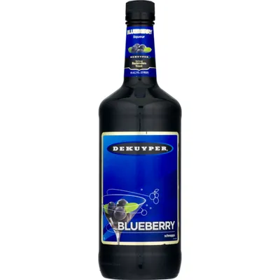 DeKuyper Blueberry Schnapps Liqueur 1L Bottle