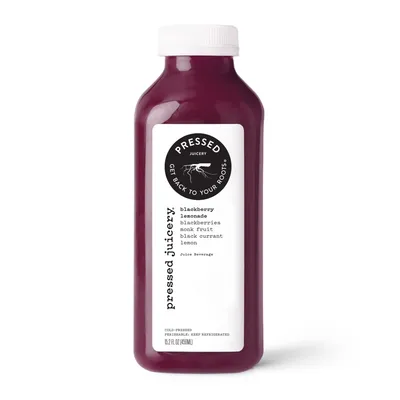 Pressed Juicery Blackberry Probiotic Lemonade 15.2 oz Bottle