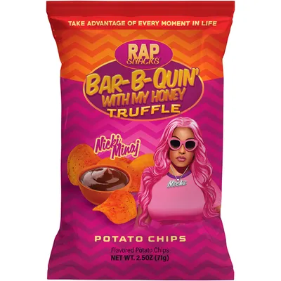 Rap Snacks Nicki Minaj Bar-B-Quin with my Honey Truffle Chips 2.5 oz Bag