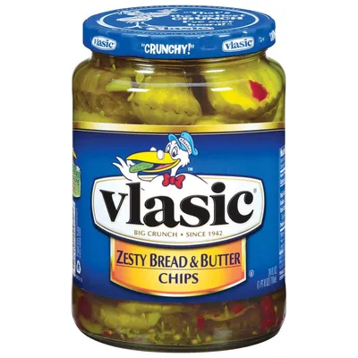 Vlasic Bread & Butter Chips Pickles 24 oz Jar