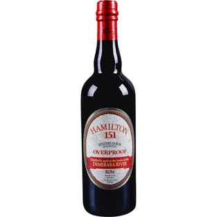 Hamilton Demerara Overproof Rum 151 Proof