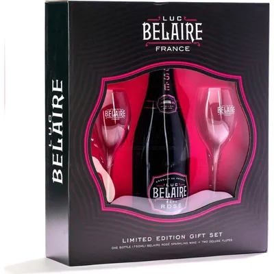 Luc Belaire Rare Rosé 750 mL Gift Set