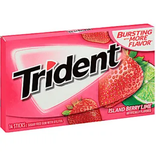 Trident Sugarfree Island Berry Lime Gum