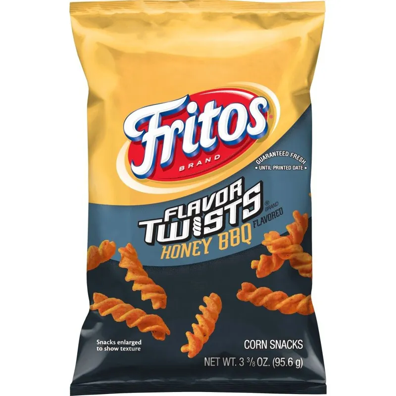 Fritos Flavor Twists Honey BBQ Corn Snacks Bag view 1