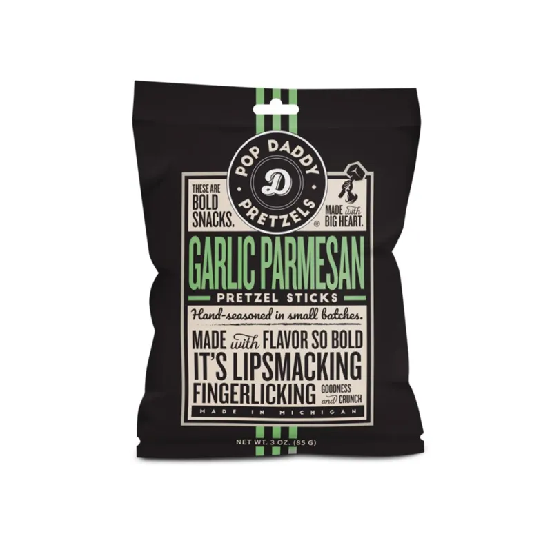Pop Daddy Garlic Parmesan Pretzel Sticks view 1