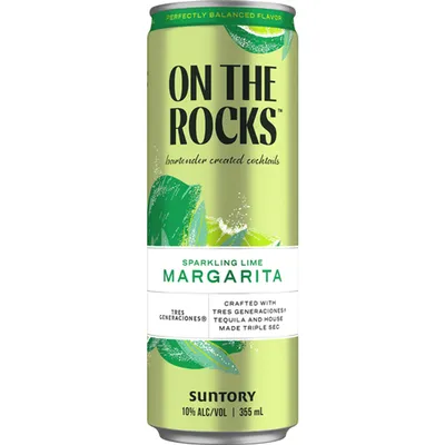 On The Rocks Sparkling Lime Margarita 355 mL can