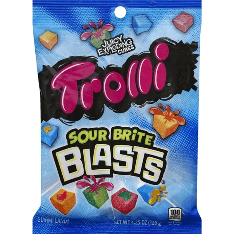 Trolli Sour Brite Blasts Gummy Candy view 1