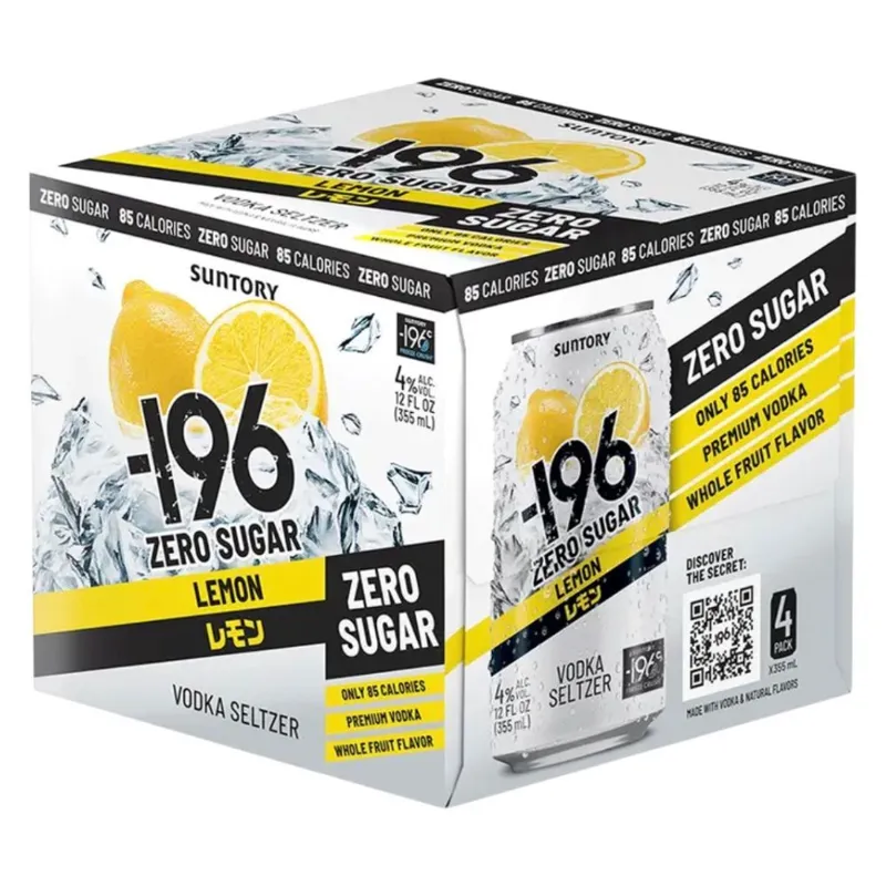 Suntory 196 Lemon Zero Sugar Vodka Seltzer view 1
