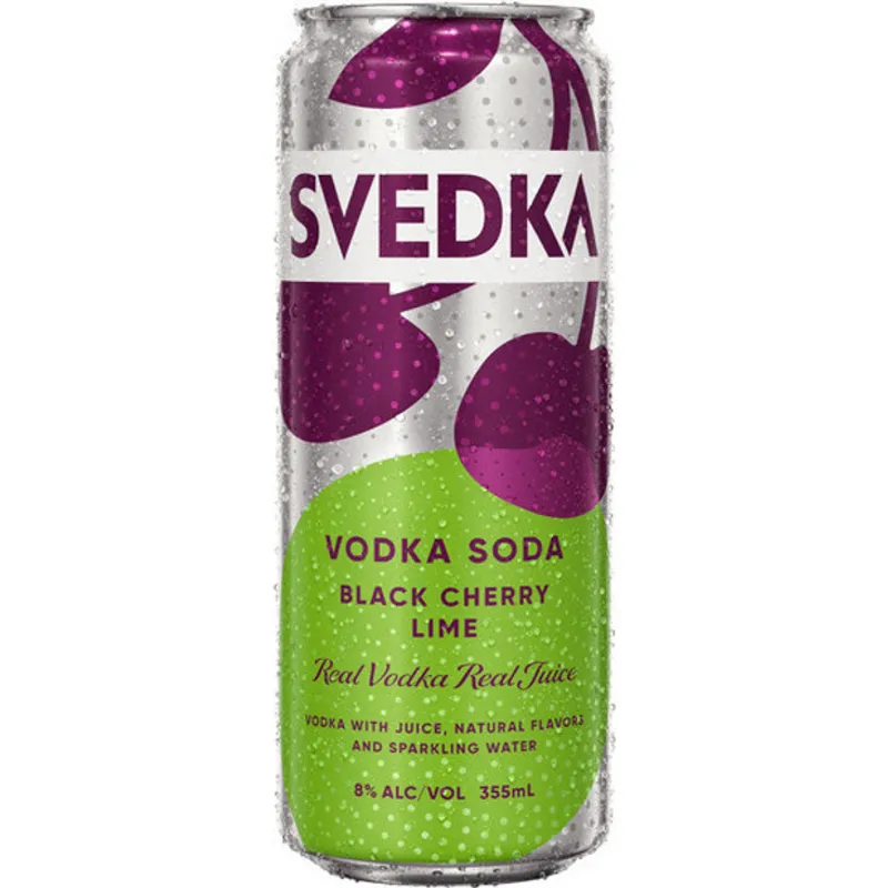 Svedka Black Cherry Lime Flavored Vodka Soda view 1