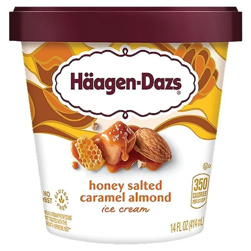 Haagen-Dazs Honey Salted Caramel Almond Ice Cream view 1