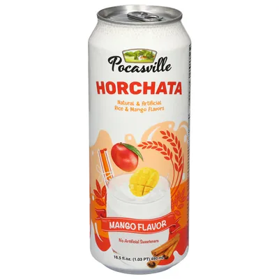 Pocasville Horchata Mango 16.5 oz Can