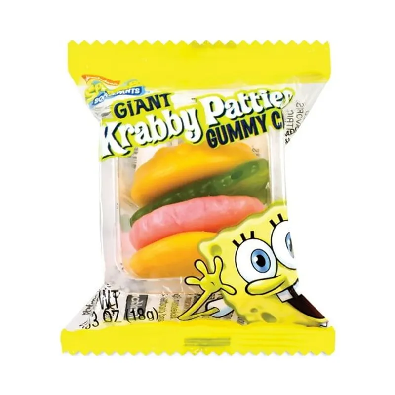 SpongeBob SquarePants Giant Krabby Patties Gummy Candy view 1