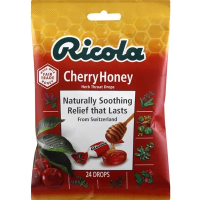 Ricola Cherry Honey Herb Throat Drops 24x 2oz Bags
